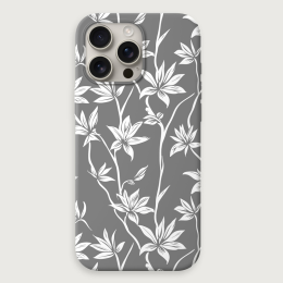 Tropical Floral 3 - Light Grey White