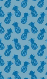 Classic Pineapple - Cobalt Tonal Rev