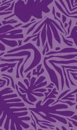 Cutout Leaf - Plum Tonal