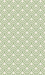Classic Seigaiha - Sage Cream