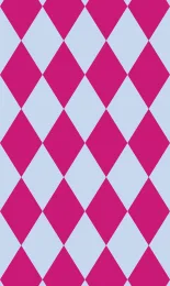 Classic Harlequin - Rose Contrast