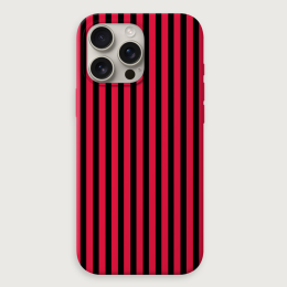 Vertical Lines - Red Black