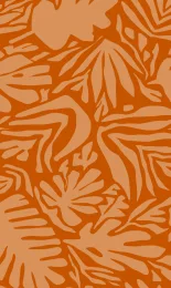 Cutout Leaf - Tangerine Tonal Rev