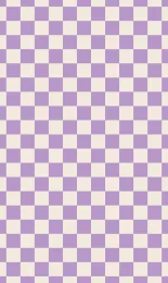 Classic Checkerboard - Lilac Cream Small