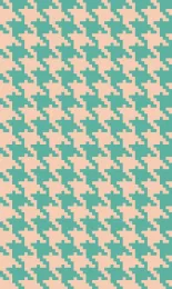 Classic Houndstooth - Seafoam Contrast