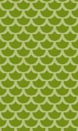 Classic Scallop - Lime Tonal Rev