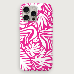 Leafy Solids - Pink White