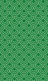 Classic Seigaiha - Emerald Tonal Rev