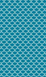 Classic Scallop - Azure Tonal Rev Small