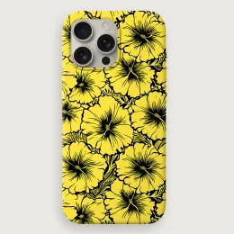 Tropical Floral 4 - Yellow Black
