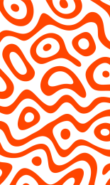 Amoeba - Orange White