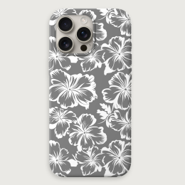 Tropical Floral 6 - Light Grey White