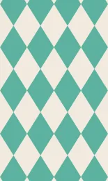Classic Harlequin - Seafoam Cream