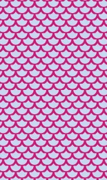 Classic Scallop - Rose Contrast Small