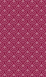 Classic Seigaiha - Oxblood Tonal