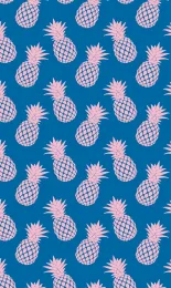 Classic Pineapple - Cobalt Contrast