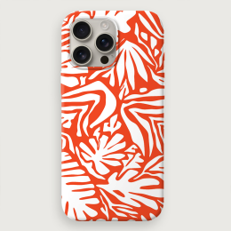 Leafy Solids - Orange White