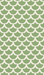 Classic Scallop - Sage Cream Rev
