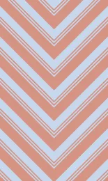 Chevron Guards - Apricot Contrast Rev