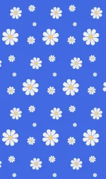 Daisy Pattern - Blue