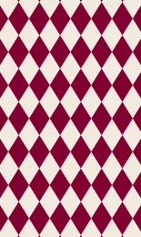 Classic Harlequin - Oxblood Cream Small