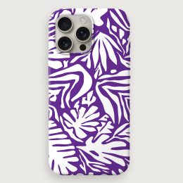 Leafy Solids - Purple White