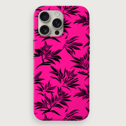 Tropical Floral 1 - Pink Black
