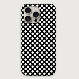 Polka Dots Big - Black White