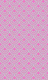 Classic Seigaiha - Bubblegum Contrast Rev