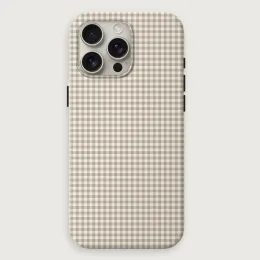 Gingham - Stone Cream Rev Small