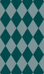 Classic Harlequin - Teal Tonal