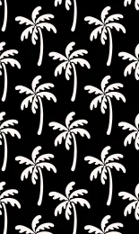 Palm Tree - Black White