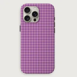 Gingham - Plum Contrast Small