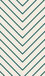 Chevron Fine - Teal Cream