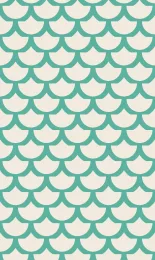 Classic Scallop - Seafoam Cream