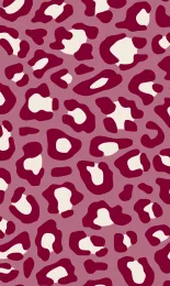 Leopard - Oxblood Cream