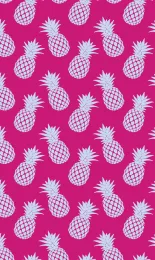 Classic Pineapple - Rose Contrast