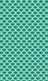 Classic Scallop - Jade Cream Rev Small