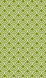 Classic Seigaiha - Lime Cream Rev