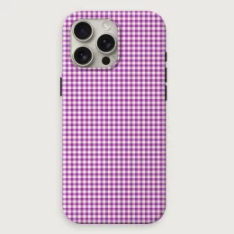 Gingham - Orchid Cream Small