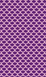 Classic Scallop - Plum Contrast Rev Small