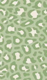 Leopard - Sage Cream