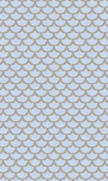 Classic Scallop - Stone Contrast Small