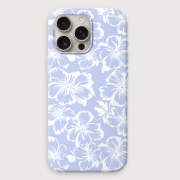Tropical Floral 6 - Light Blue White