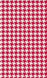 Classic Houndstooth - Poppy Cream Small