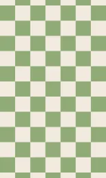 Classic Checkerboard - Sage Cream