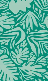 Cutout Leaf - Jade Tonal Rev