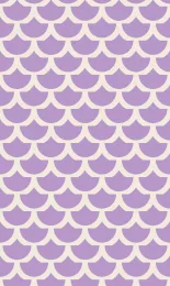 Classic Scallop - Lilac Cream Rev