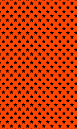 Stars Pattern - Orange Black
