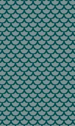 Classic Scallop - Teal Tonal Small